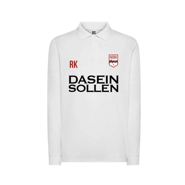 SOCCER POLO LONGSLEEVE WHITE